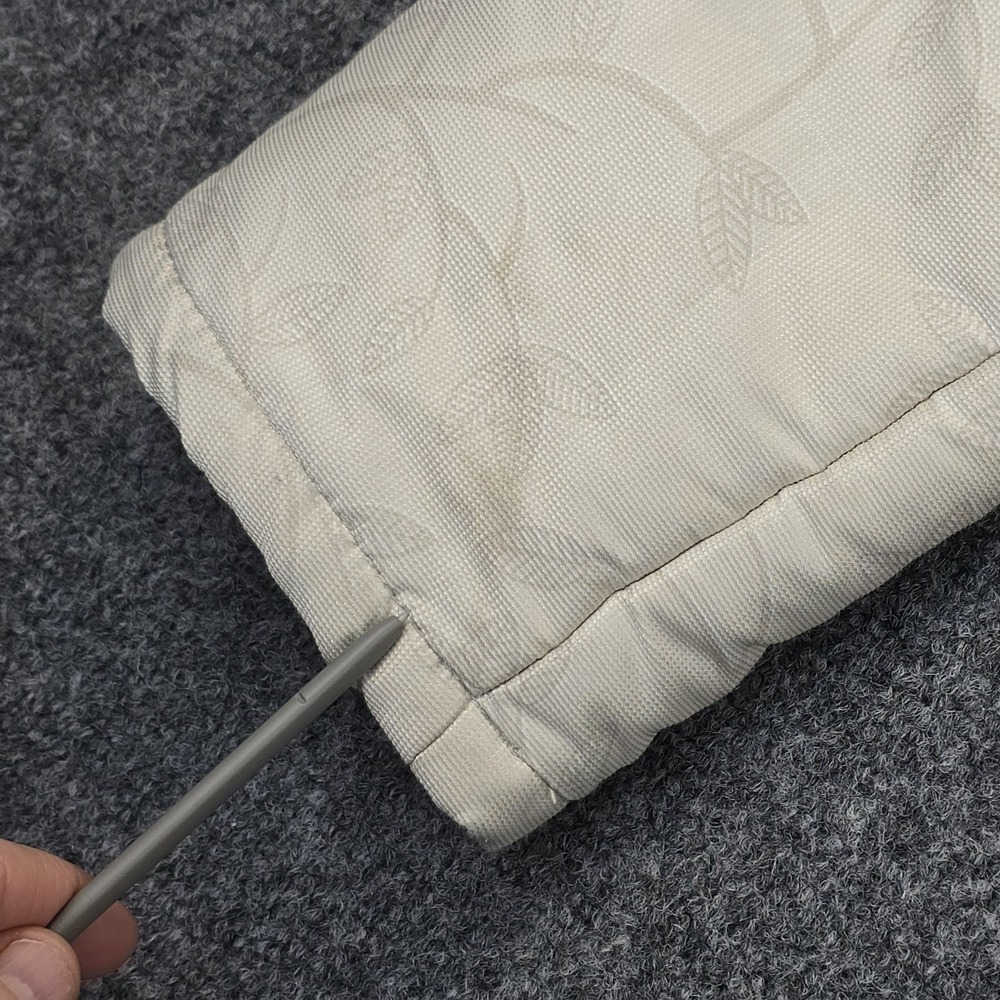 O'Neill Womens XL Sherpa Lined Jacket Ivory Hooded Zip Off Sleeves Floral‎ - Picture 12 of 13